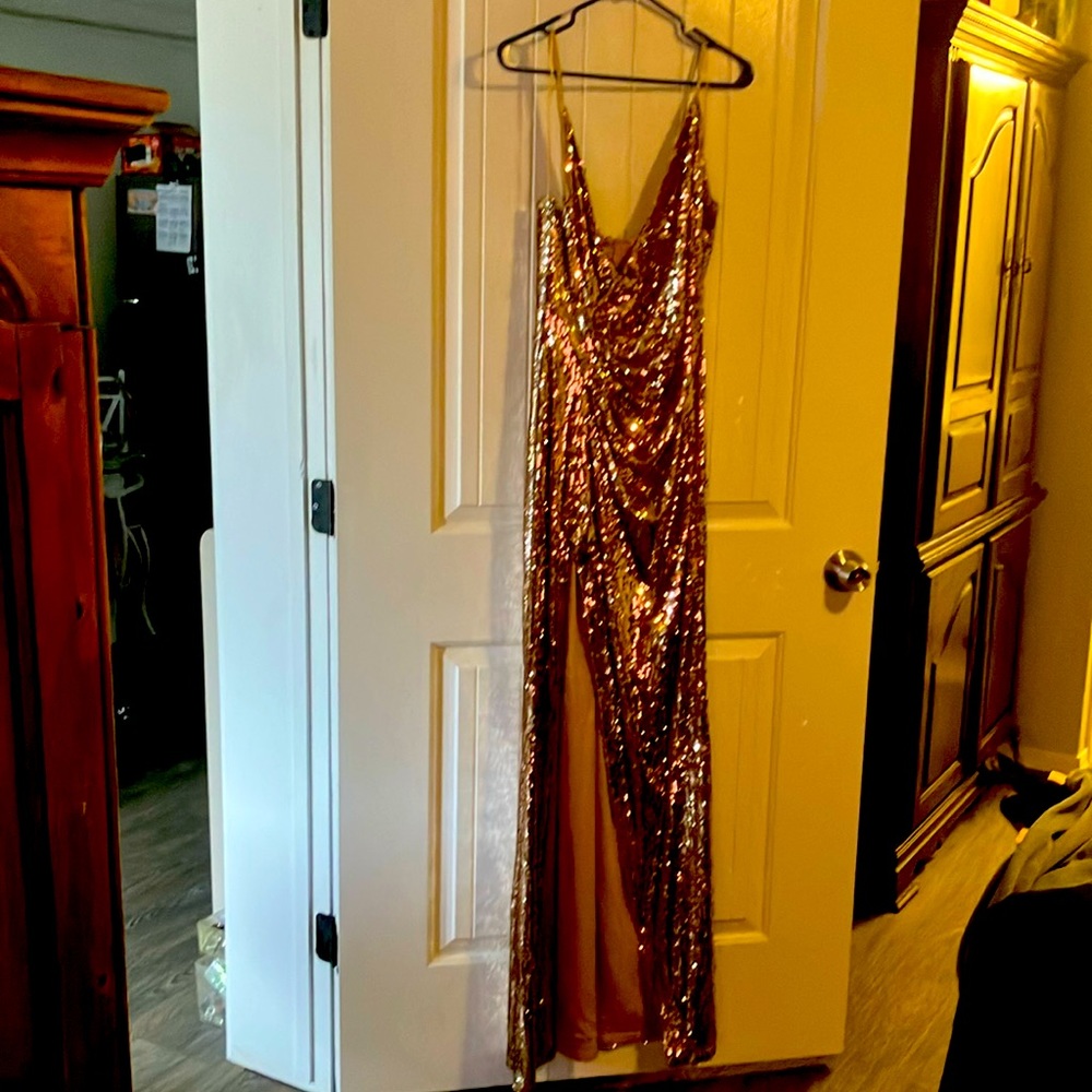 Shimmery evening gown